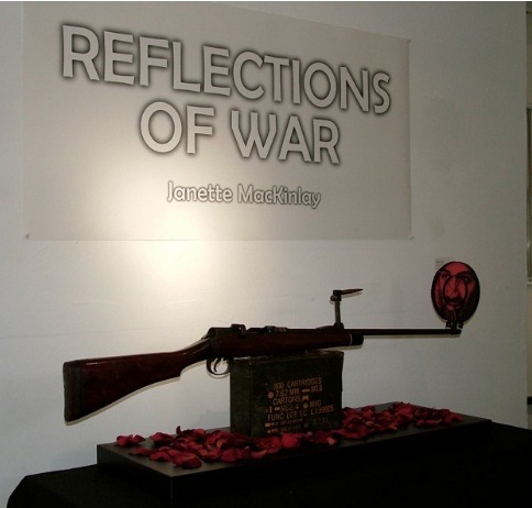 Image of piece entitled, Reflections of War